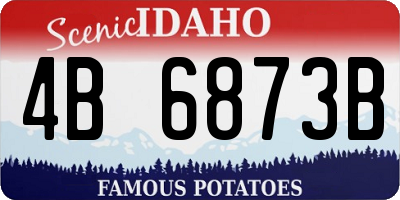 ID license plate 4B6873B