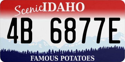 ID license plate 4B6877E