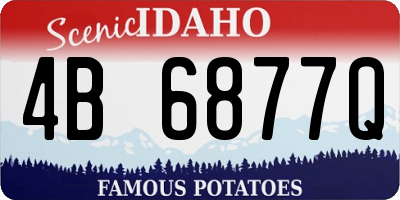 ID license plate 4B6877Q