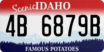 ID license plate 4B6879B
