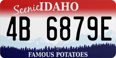 ID license plate 4B6879E
