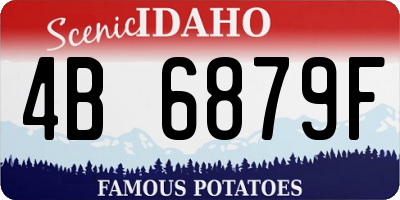 ID license plate 4B6879F
