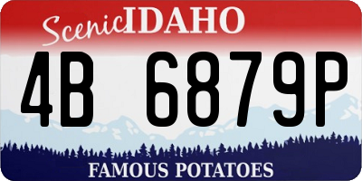ID license plate 4B6879P