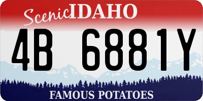 ID license plate 4B6881Y