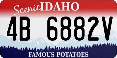 ID license plate 4B6882V