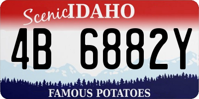 ID license plate 4B6882Y