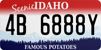 ID license plate 4B6888Y
