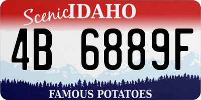 ID license plate 4B6889F