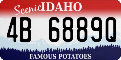 ID license plate 4B6889Q