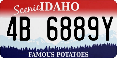 ID license plate 4B6889Y