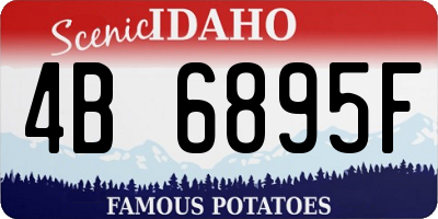 ID license plate 4B6895F