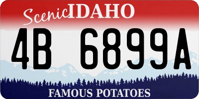 ID license plate 4B6899A
