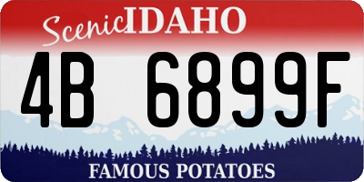 ID license plate 4B6899F