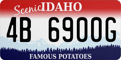 ID license plate 4B6900G