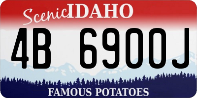 ID license plate 4B6900J