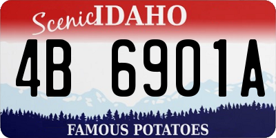 ID license plate 4B6901A