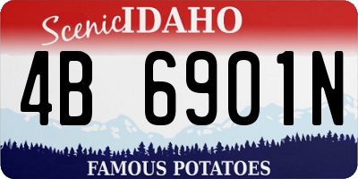ID license plate 4B6901N