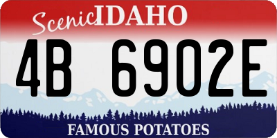 ID license plate 4B6902E