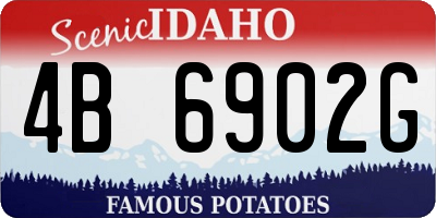 ID license plate 4B6902G