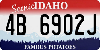 ID license plate 4B6902J