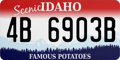 ID license plate 4B6903B