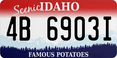 ID license plate 4B6903I