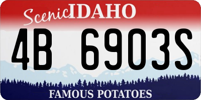 ID license plate 4B6903S