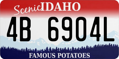 ID license plate 4B6904L