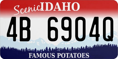 ID license plate 4B6904Q