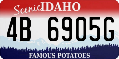 ID license plate 4B6905G