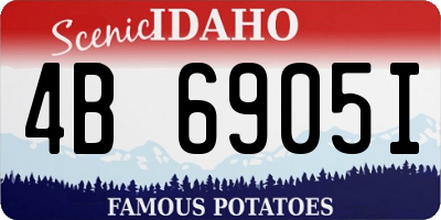 ID license plate 4B6905I