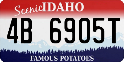 ID license plate 4B6905T