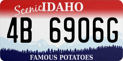 ID license plate 4B6906G