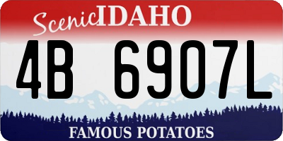 ID license plate 4B6907L