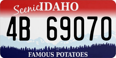 ID license plate 4B6907O
