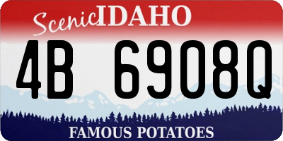 ID license plate 4B6908Q