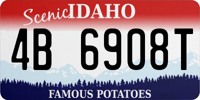 ID license plate 4B6908T