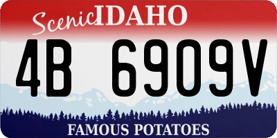 ID license plate 4B6909V