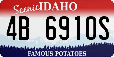 ID license plate 4B6910S