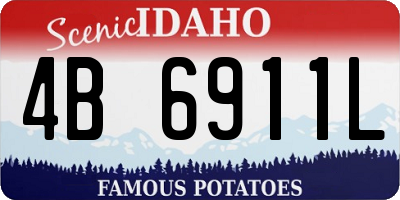 ID license plate 4B6911L