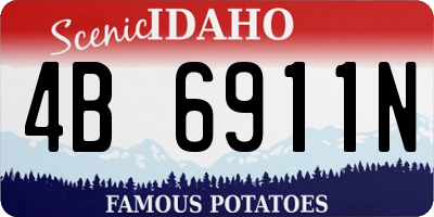 ID license plate 4B6911N