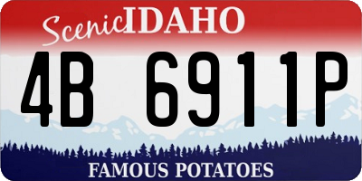 ID license plate 4B6911P