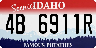 ID license plate 4B6911R