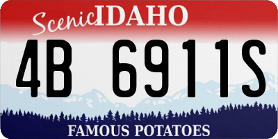 ID license plate 4B6911S