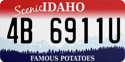 ID license plate 4B6911U