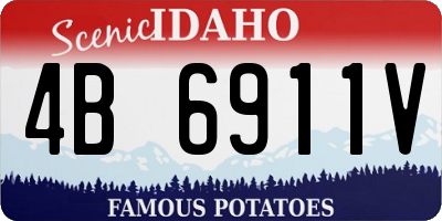 ID license plate 4B6911V