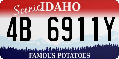 ID license plate 4B6911Y