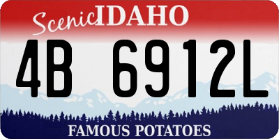 ID license plate 4B6912L