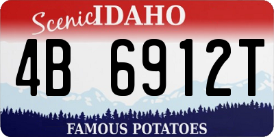 ID license plate 4B6912T