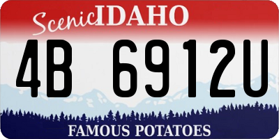 ID license plate 4B6912U